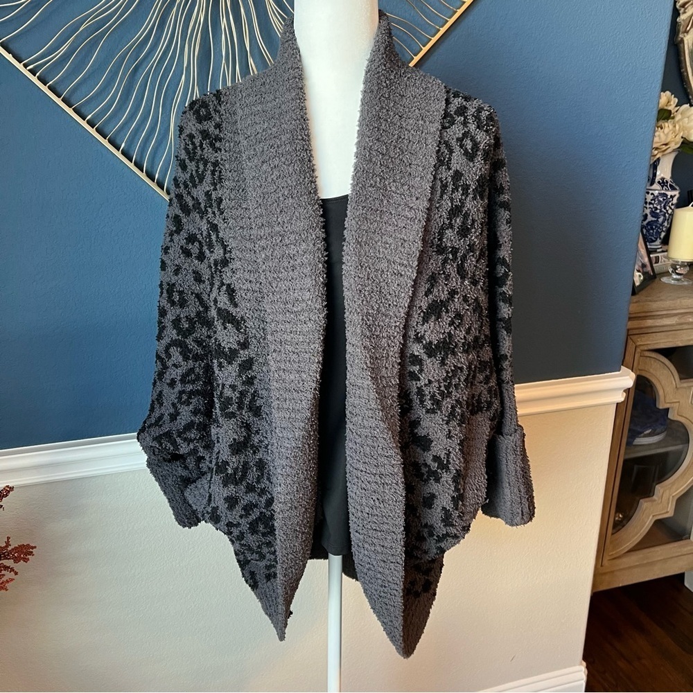 NWOT Sweet Lovely by Jen Cozy Gray Knit Sweater Size S/M - Picture 2 of 8